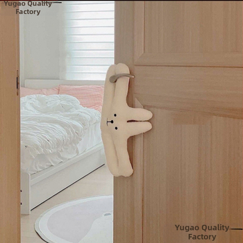 Korea karu-lamba sametist mugavusmänguasi lastele, näpistamisvastane käepidemega uksepeatus, beebitoa ukselingi kaunistus, ukse riputusriiul