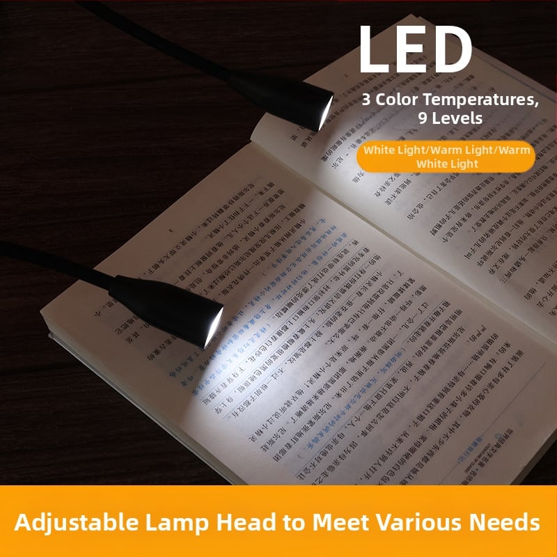 Daudzfunkcionāla LED piekaramā kakla mācību lasīšanas mācību lampa Pārnēsājama piekaramā kakla lasīšanas lampa Naktslampiņa Piekaramā kakla lampa