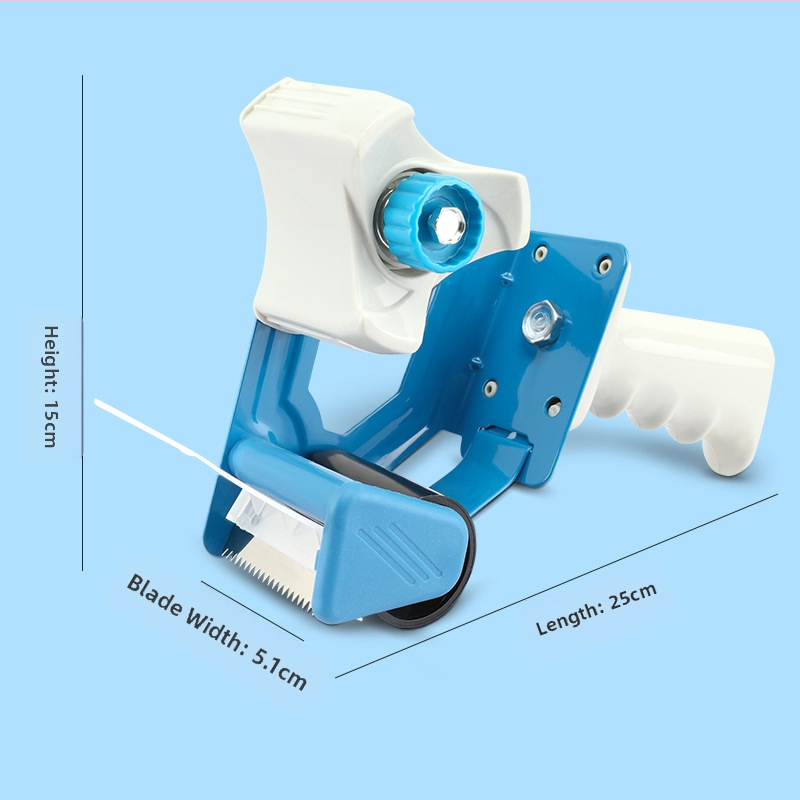 √ 2-инчов метален уплътнител за кутии, прозрачна лента, голяма ролка, резачка за лента, седалка, кутия, уплътнител, опаковъчна машина, партида