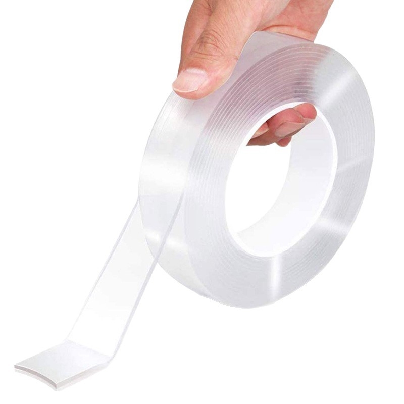 Magas hőmérsékletnek ellenálló kétoldalas ragasztószalag, erős tapadás, mosható, gyúrható varázsragasztó, konyhai penészálló, nyommentes nano ragasztó