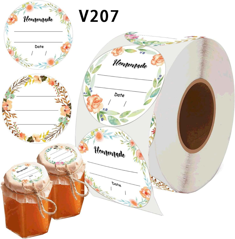 500 kleebist/rull 5 cm Amazoni populaarsed lillekleebised. Käsitsi valmistatud dekoratiivsed isekleepuvad kleebised tänutäheks.