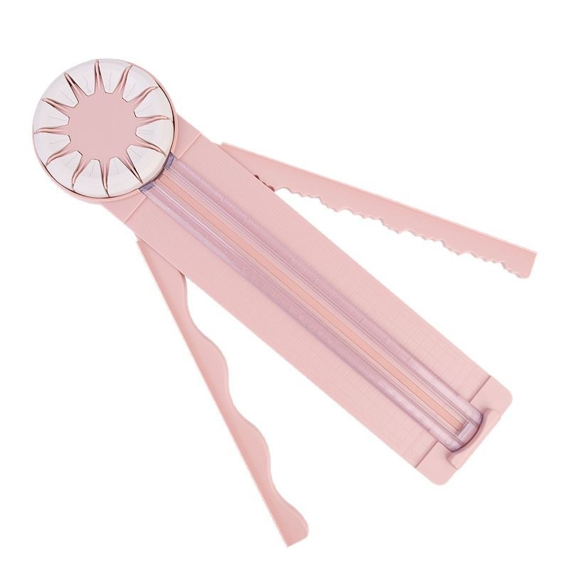 12-ühes A4 paberilõikur, trimmer planeerijatele, dekoratiivsetele servadele, õpilaste kirjatarvetele, fotolõikurile, libisev tüüp