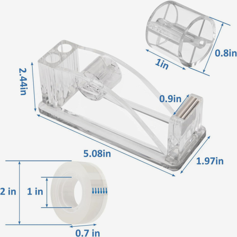 Skaidrios akrilinės juostos pjaustytuvas Maža juostos juostelės pjaustymo mašina Stalinis biuro dovanų rinkinys Didmeninė prekyba