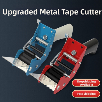 Storo metalo 50 mm rankinis dėžių sandarinimo įrenginys, rankinis mažas juostos pjaustytuvas, permatoma juosta, presas, sėdynė, nešiojamas