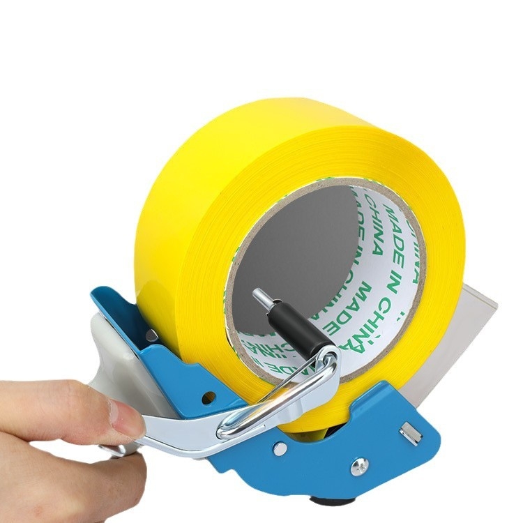 Storo metalo 50 mm rankinis dėžių sandarinimo įrenginys, rankinis mažas juostos pjaustytuvas, permatoma juosta, presas, sėdynė, nešiojamas