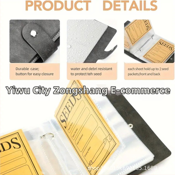 Naujas produktas Lipnus sėklų vokų maišelis Sėklų laikymo organizatorius Sėklų laikymo organizatorius