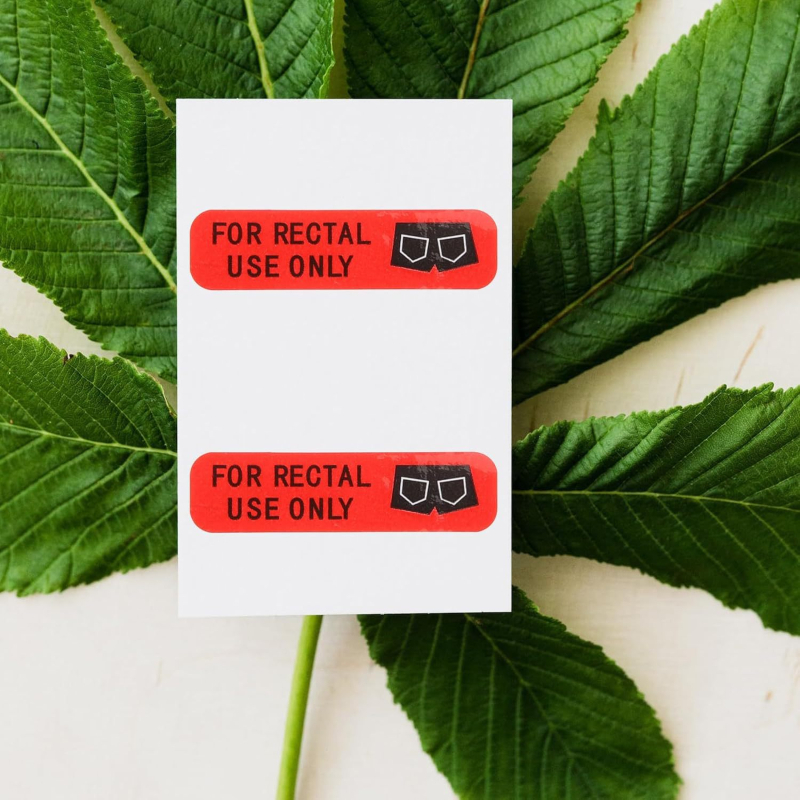 Amazoni enimmüüdud koht ainult rektaalseks kasutamiseks mõeldud etikettide jaoks Ainult rektaalseks kasutamiseks mõeldud veekindlad etiketid