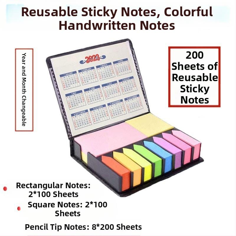 N-szeres öntapadós cetli öntapadós cetli Diákszavak otthoni jegyzet papír üzenet hűtőszekrény színes kézírás matricák 200 darab papír matrica