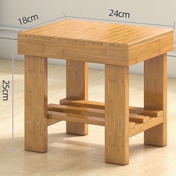 Nanzhu laste väike pink, majapidamise täispuidust väike taburet, elutoa diivanitool, kingavahetuspink, madal taburet, ruudukujuline taburet