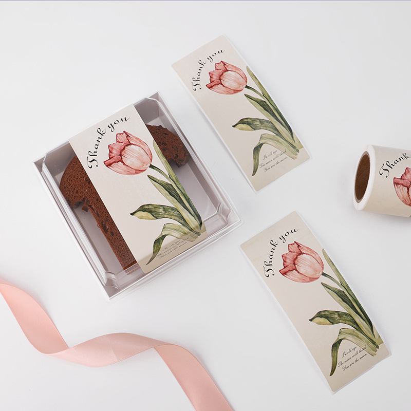 Köszönöm köszönöm repülő gép dobozzáró matrica dekoratív matrica virágtekercs matrica nagykereskedelem