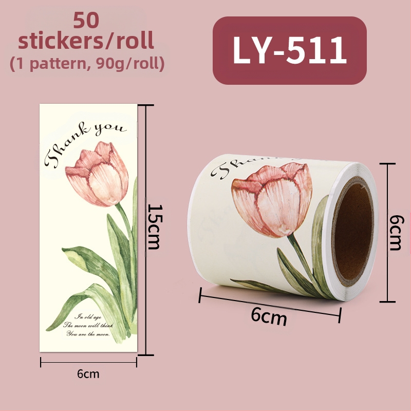 Köszönöm köszönöm repülő gép dobozzáró matrica dekoratív matrica virágtekercs matrica nagykereskedelem