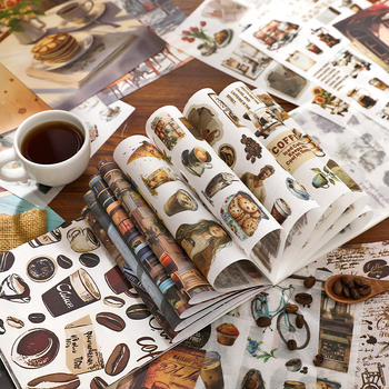 Võõra tuumkleebise raamat aeglane nautige elu seeria retro käsitsi konto kaunistus kollaažmaterjal 50 2