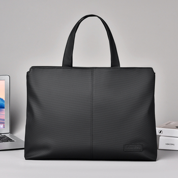 Nagykereskedelmi férfi üzleti alkalmi hordozható aktatáska, nagy kapacitású számítógéptáska, ajándékkonferencia, A4-es méretű kézi hordozó