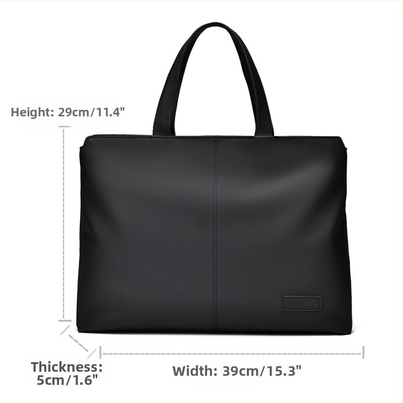 Nagykereskedelmi férfi üzleti alkalmi hordozható aktatáska, nagy kapacitású számítógéptáska, ajándékkonferencia, A4-es méretű kézi hordozó