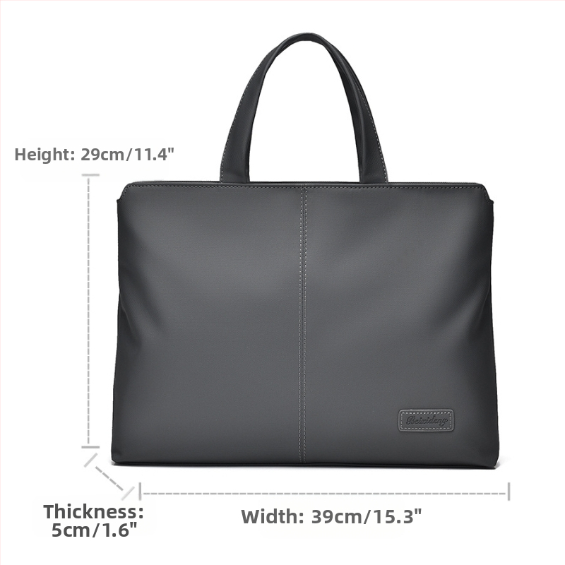 Nagykereskedelmi férfi üzleti alkalmi hordozható aktatáska, nagy kapacitású számítógéptáska, ajándékkonferencia, A4-es méretű kézi hordozó