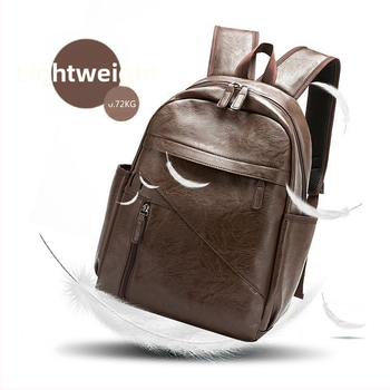Rucsac retro nou pentru bărbați, stil coreean, femei, rucsac, geantă de mână casual pentru studenți, geantă de călătorie din piele PU pentru computer