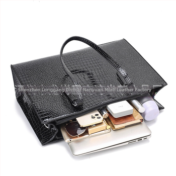 Laos 2023. aastal uus suure mahutavusega moodne kaasaskantav õlakott krokodillimustriga naistele, 15,6-tolline sülearvutikott