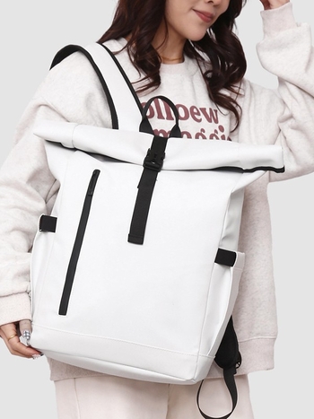 Σακίδιο πλάτης 2025 Νέα μόδα για άνδρες και γυναίκες, σακίδιο πλάτης μεγάλης χωρητικότητας από δερμάτινη μεμβράνη, ελαφριά σχολική τσάντα ταξιδιού