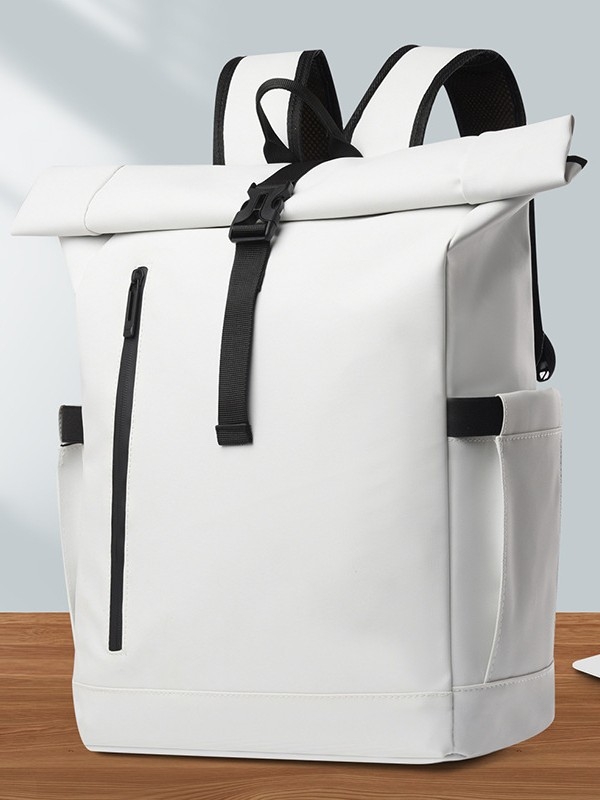 Hátizsák 2025 Új divatos ingázó utazási férfi és női hátizsák Nagy kapacitású bőr fóliatáska Könnyű utazóiskolatáska