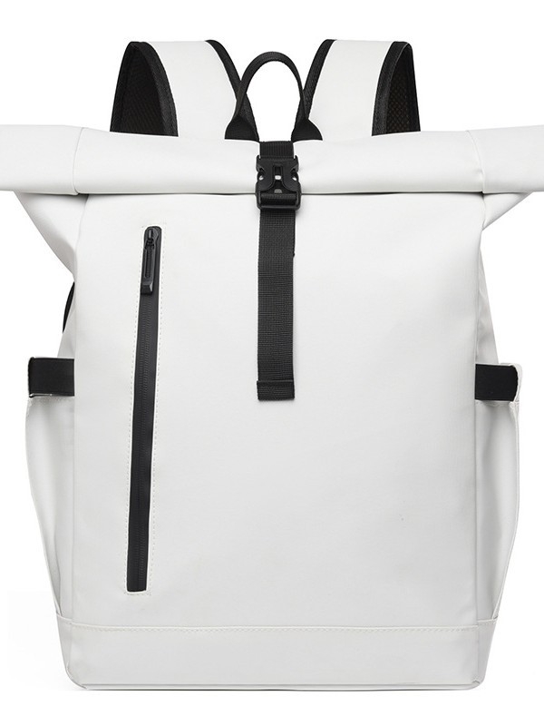 Hátizsák 2025 Új divatos ingázó utazási férfi és női hátizsák Nagy kapacitású bőr fóliatáska Könnyű utazóiskolatáska