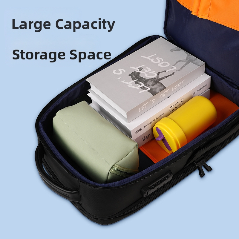 Нова модерна бизнес раница за мъже, заключване с парола, водоустойчива раница с голям капацитет, многофункционална чанта за компютър против кражба