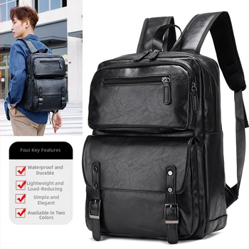 Uus PU trend suure mahutavusega temperamentne vabaaja seljakott meeste kottide tootjatele hulgimüügi väliskaubanduse eksport piiriüleselt