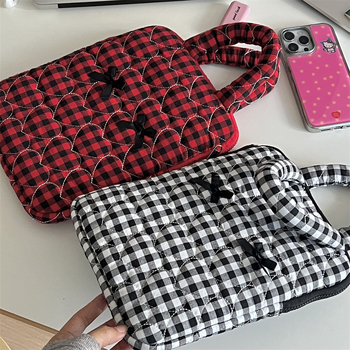 Lõuna-Korea Kazum Plaid Bow pendelarvutikott iPadi tahvelarvuti hoiustamiseks sülearvuti õlakott