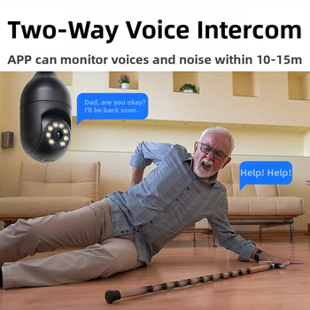 Piiriülene populaarne mobiiltelefoni nutikas kaugvalvekaamera siseruumides kasutatav lambipirni tüüp kõrglahutusega traadita monitorkaamera