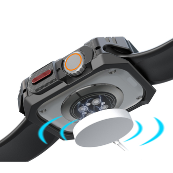 Sobib Apple Watch 10. põlvkonna TPU süsinikkiust mustriga kontrastse värvi ümbrisega iWatch 56789. põlvkonna kukkumisvastane kaitseümbris