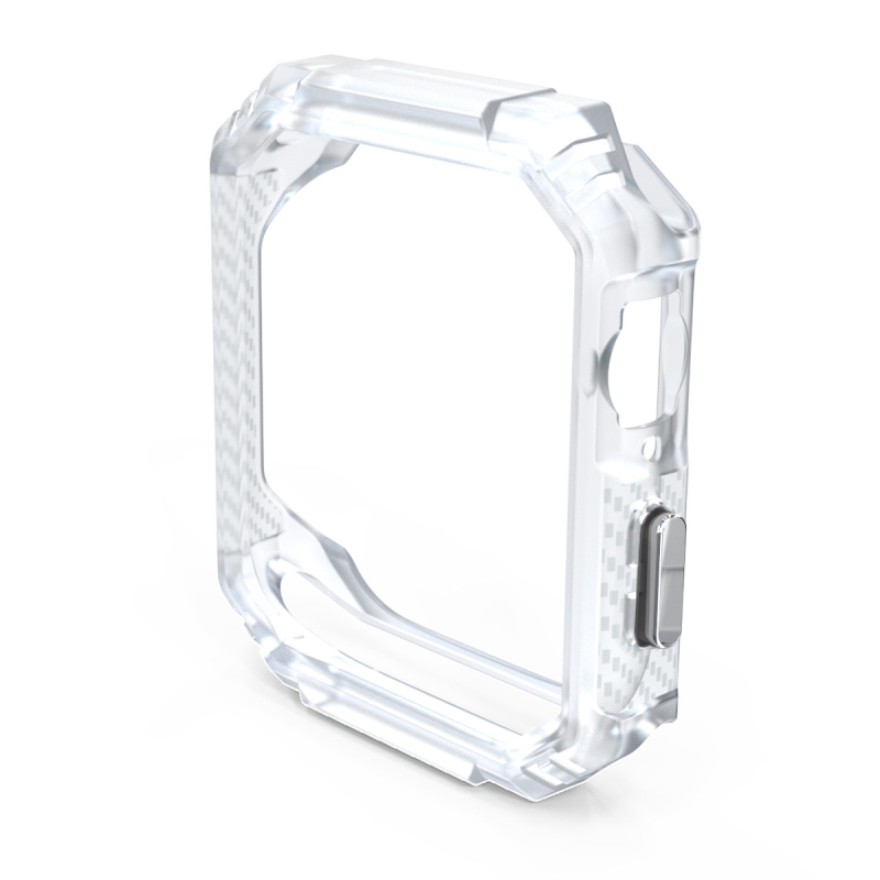 Sobib Apple Watch 10. põlvkonna TPU süsinikkiust mustriga kontrastse värvi ümbrisega iWatch 56789. põlvkonna kukkumisvastane kaitseümbris