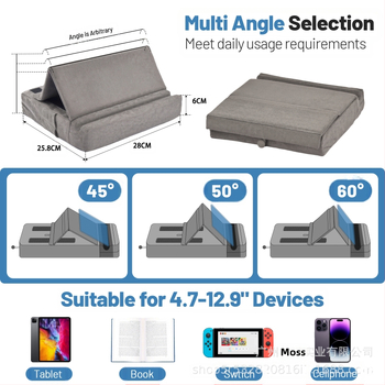 laos tahvelarvuti lugemispadi padjaalus sülearvuti kolmnurkne tugialus hulgimüügis mobiiltelefoni lugemisalus