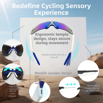 Piiriülene kuum toode Qy-Pro03 välistingimustes sportimiseks mõeldud Bluetooth-prillid, mis sobivad jalgrattasõiduks, UV-kaitsega, muusika kuulamiseks ja helistamiseks, nutikad prillid