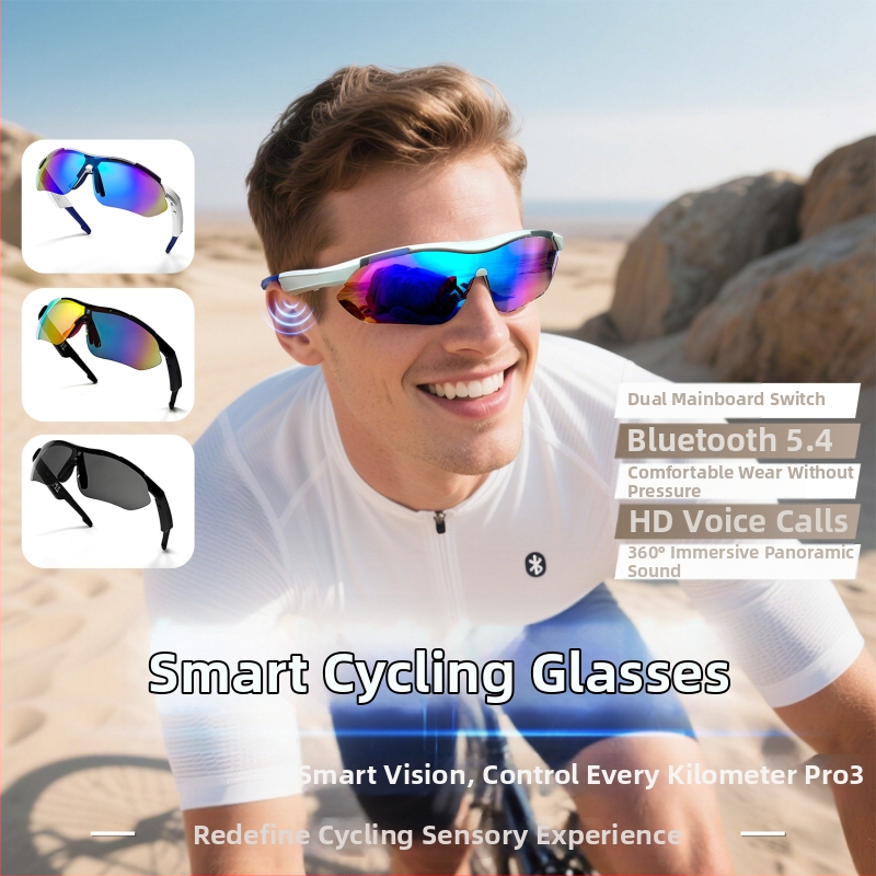 Piiriülene kuum toode Qy-Pro03 välistingimustes sportimiseks mõeldud Bluetooth-prillid, mis sobivad jalgrattasõiduks, UV-kaitsega, muusika kuulamiseks ja helistamiseks, nutikad prillid