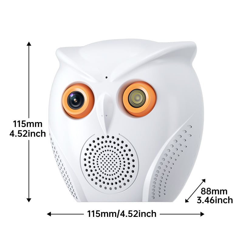 Privatni model kamere Owl Big Horn s Bluetooth audio noćnim vidom HD ukrasnim monitorom