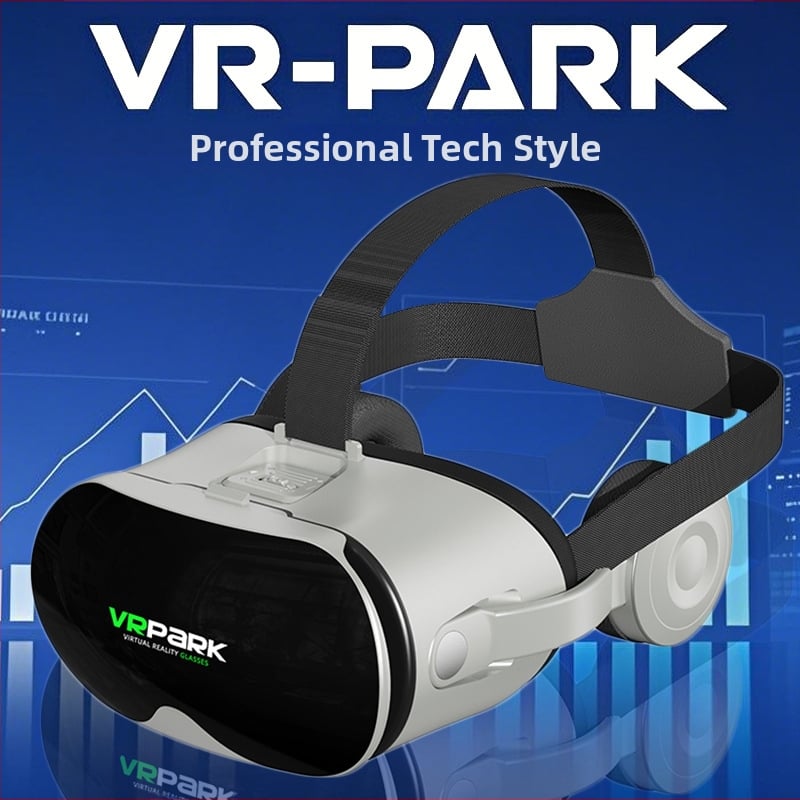 Vrpark universālās, uz galvas montējamās, pārrobežu spēļu Bluetooth austiņas, HD otrās paaudzes kastes rūpnīcas virtuālās VR brilles