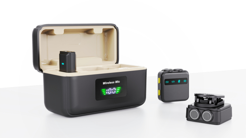 Piiriülesed plahvatused Q8Q9 juhtmevaba kraekinnitusega mikrofon Q8Q9 üks lohistamine kaks Apple`i Androidi magnetpandlaga mobiiltelefoni salvestussõnad