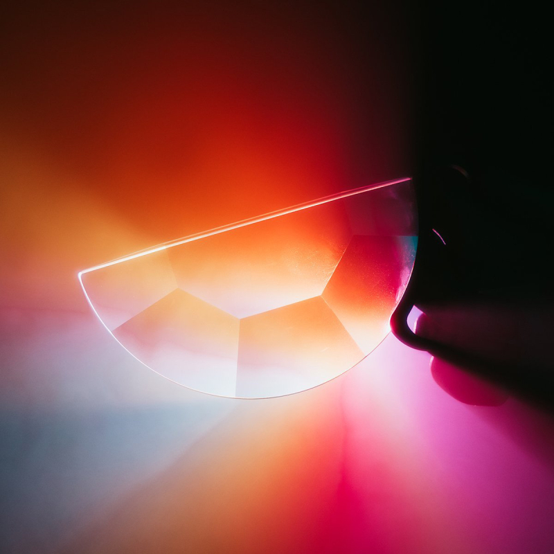 Rokas sadalītā fokusa priekšplāna daudzšķautņains spogulis ar speciāliem efektiem, puskaleidoskopa prizmas filtrs, digitālās spoguļkameras aksesuārs