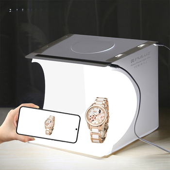 Kellékek Ékszerek Fehér háttér Termék Softbox Kis Mini Stúdió Fotókitöltő lámpa Fotóasztal