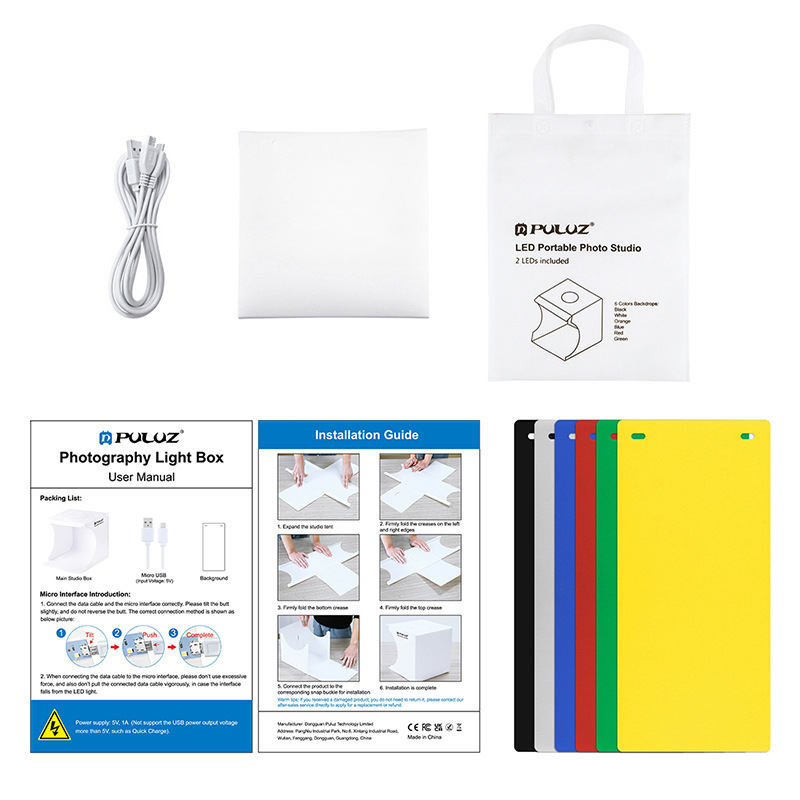 Kellékek Ékszerek Fehér háttér Termék Softbox Kis Mini Stúdió Fotókitöltő lámpa Fotóasztal