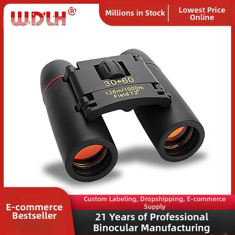 Piiriülene 30x60 binokkel HD kirsiõie taskuga kaasaskantav minikontsertteleskoop hulgimüügist