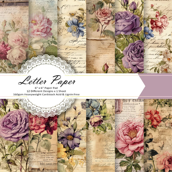 24 retromustriga scrapbooking-paberit, 6-tollist mustriga paberit, taustapaberit, käsitsi valmistatud paberit, värvilist paberit, fotoalbumi materjali, paberit