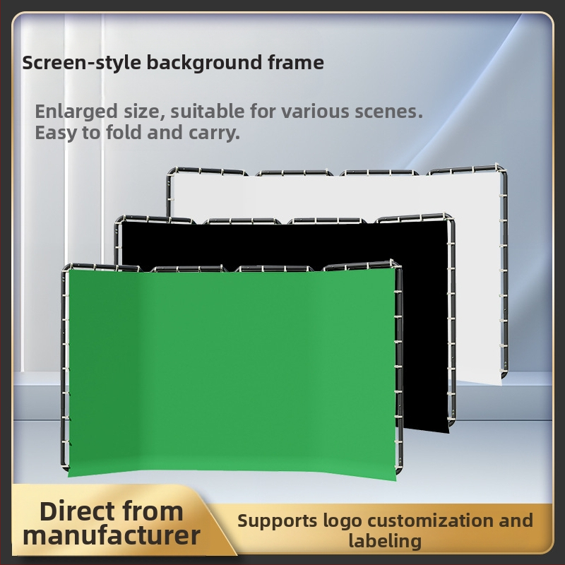 Tiešraides zaļā ekrāna audums, zaļā ekrāna fona audums, liels fotografēšanas fons, pārnēsājams profesionāls aprīkojums filmām un televīzijai