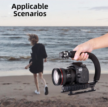 Rūpnīcas tiešās piegādes rokas stabilizators ar vienu karsto pieslēgvietu U-veida kronšteins kameras stabilizatoram U-veida video kronšteins ar trim karsto pieslēgvietām