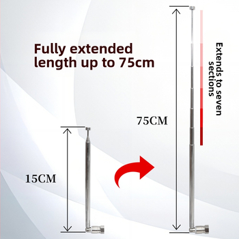 Külkereskedelmi robbanások gyártói közvetlen ellátású rádióantenna univerzális teleszkópos rúdantenna BNC apa FM antenna