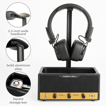 2025. aasta uus retrokõlarite kõrvaklappide vitriinlauale mõeldud hoiukarbi rokkstiilis pliiatsihoidja saab märgistada