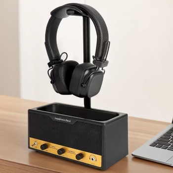 2025. aasta uus retrokõlarite kõrvaklappide vitriinlauale mõeldud hoiukarbi rokkstiilis pliiatsihoidja saab märgistada