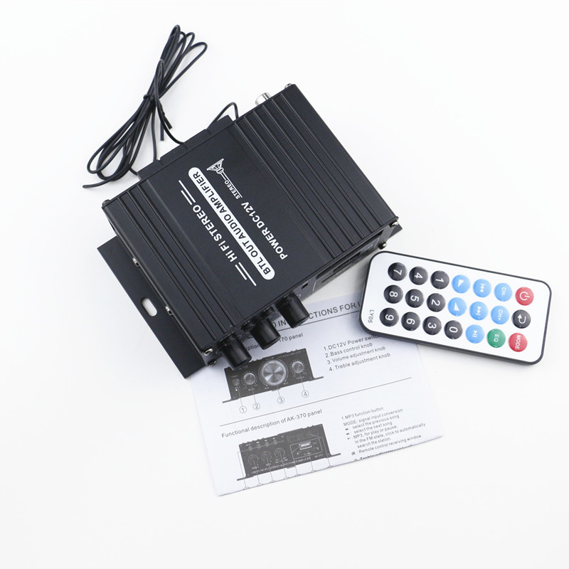 Y8N [1783 души хвалят] AK370 Мини усилвател на мощност Домашен автомобил Многофункционална карта Аудио предаване