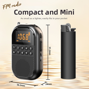 Eakate raadio, mille saab sisestada kaardiga, väike kõlar, kaasaskantav vastuvõtja eakatele, mitme sagedusribaga FM/AM/Bluetooth.