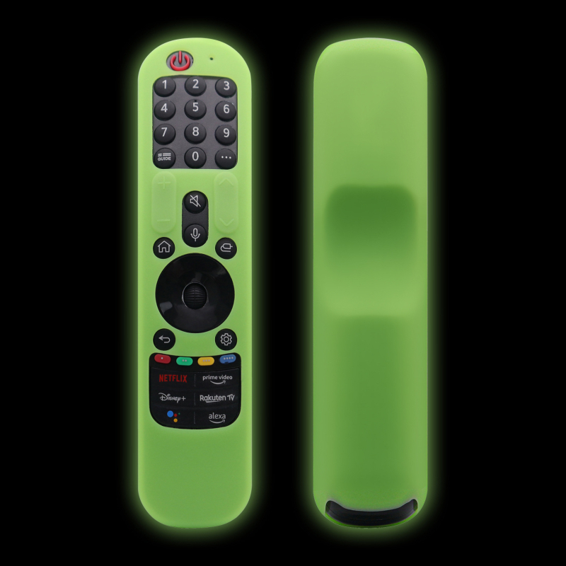 Taikoma „Lejin LG“ nuotolinio valdymo pulto silikoniniam apsauginiam dangteliui AN-MR21GC, MR21N, atspariam kritimams, šviečiančiam nuotolinio valdymo pulto dangteliui