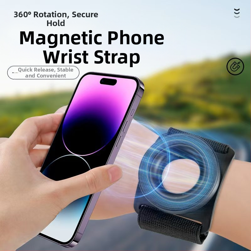 Uus Rider magnetiline randmevedrustus universaalne mobiiltelefoni hoidik randmele jooksmiseks ja autojuhtimiseks õues otseülekandega mobiiltelefoni hoidik